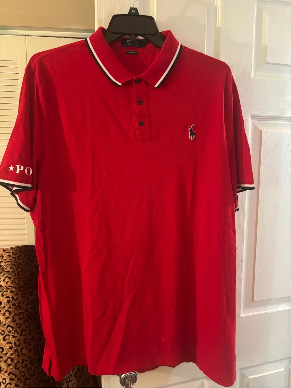 Polo by Ralph Lauren Red Men’s Short-Sleeve Polo Shirt